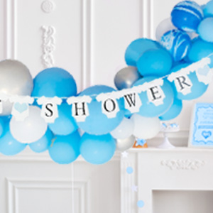 Blue Boy Baby Shower Decorations