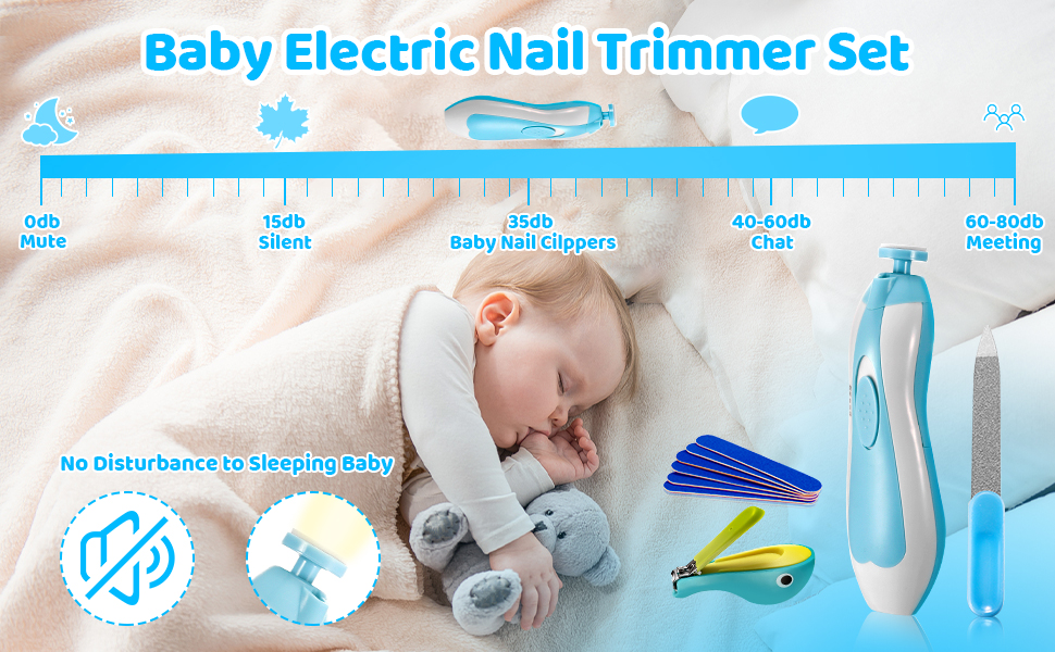 baby electric nail trimmers set