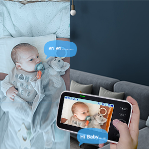 Baby monitor with camera and audio