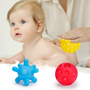 Massage balls for babies tactile and sensory engagement