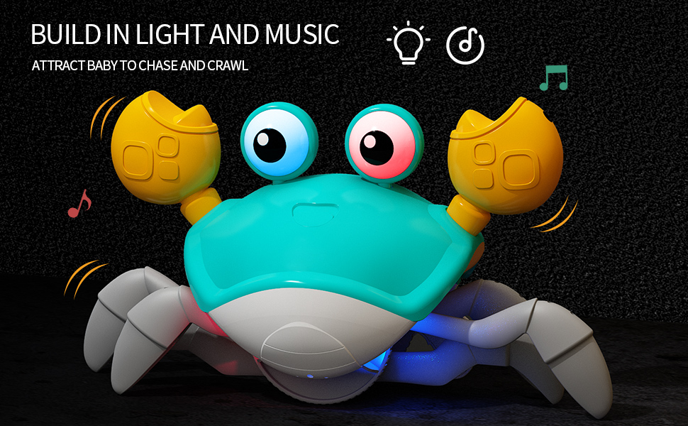 Build In Light & Music Crab Toy