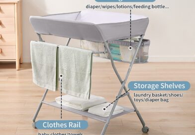 Infant Portable Changing Table with Changing Pad, Baby Changing Station